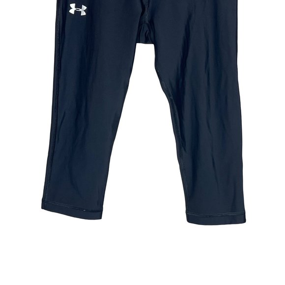 Under Armour black women’s Capri pants no size tag size small stretch inside poc - Picture 3 of 6